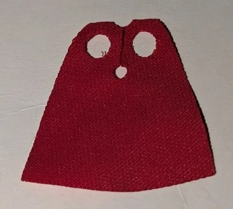 LEGO RED Minifigure CAPE ONLY Standard Spongy Stretchable Piece Part # 19888 EUC