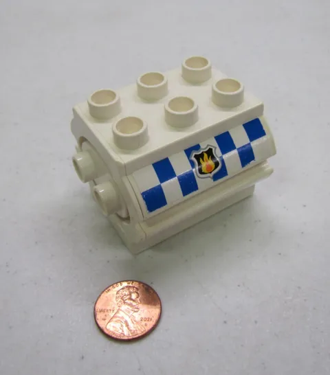 Lego Duplo White Water Tank Container Fireman Fire Extinguisher Airport Stickers