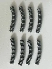 LEGO Parts 78c06 (x8) Ribbed Pearl Light Gray Silver Hoses 6 Studs Long 7mm D