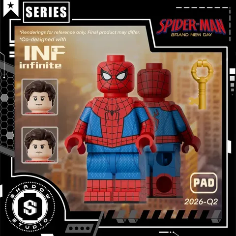 LEGO Marvel Shadow Studios Custom Brand New Day Spider-Man Pad Minifigure NEW