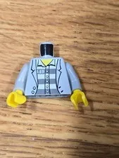 LEGO Classic Villin Bad Guy Criminal Police Jail Torso