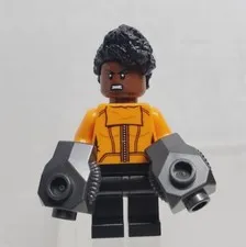 LEGO Super Heroes Shuri Minifigure sh512 Black Panther 76103 Complete Blasters