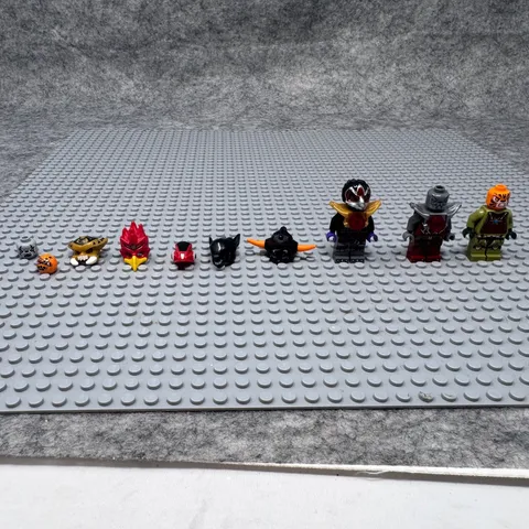 LEGO Chima Minifigure Parts Lot Torso Red Skeleton Head Pieces