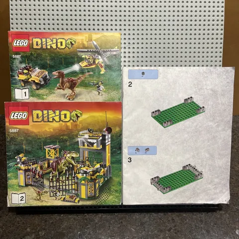LEGO Dino Defense 5887 Instruction Manuals Booklets (Numbers 1 2 3) ONLY