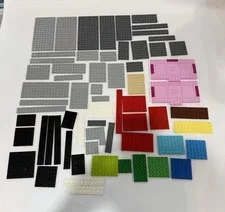 LEGO Bulk Lot Mixed Plates & Pieces, Multicolor Plastic Parts, 10+ Pieces
