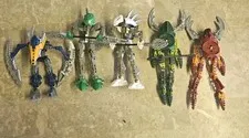 Vintage Lego Bionicle Figure Lot 8588 8589 8615 8746 8742