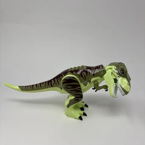 LEGO T. rex figure from the Jurassic World Dominion set #76944