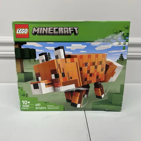 LEGO Minecraft 21588 The Fox 497 Pieces NEW Factory Sealed Damaged Box