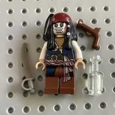 LEGO Captain Jack Sparrow Skeleton Face Minifigure - Pirates Caribbean 4181