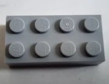 LEGO Parts Light Bluish Gray Brick 2 x 4 No 3001