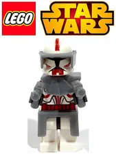 LEGO STAR WARS 7681 COMMANDER FOX MINIFIGURE * RARE VARIANT / MISPRINT * 100% VG