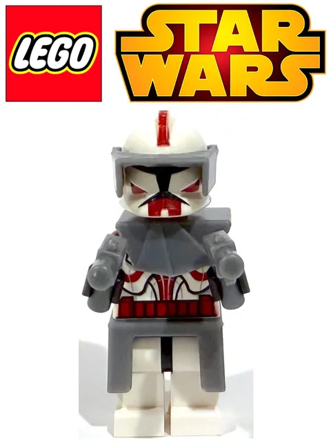 LEGO STAR WARS 7681 COMMANDER FOX MINIFIGURE * RARE VARIANT / MISPRINT * 100% VG