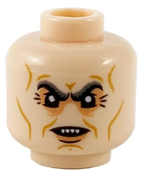 Lego 71028 New GRIPHOOK GOBLIN Minifig HEAD Nougat Gray Eyebrow Sharp Teeth D205