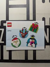 LEGO 40744 Christmas Ornament Selection Instruction Manuals Only! No Bricks!