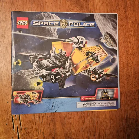LEGO Space Police Truck Getaway Instruction Manual Booklet Only #5972 No Bricks
