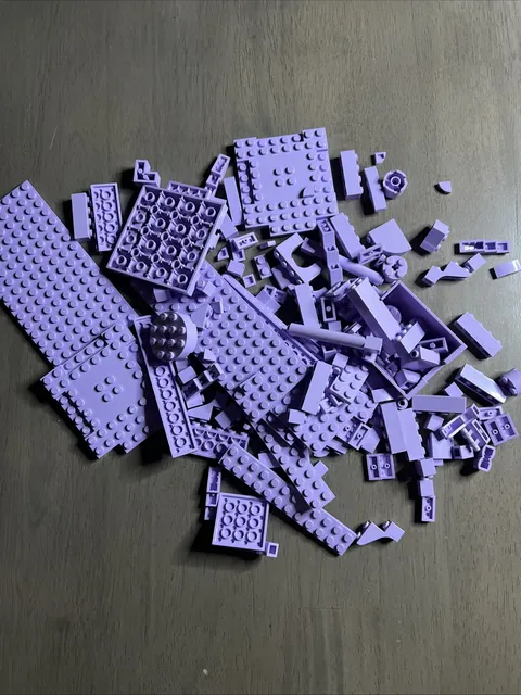 LEGO Lavender Bulk Lot 140pc Friends Disney Princess Bricks Plates Slopes
