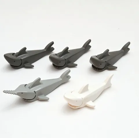 LEGO Vintage Shark Lot Saw Fish Great White Old Gray Sea Animals Genuine LEGO