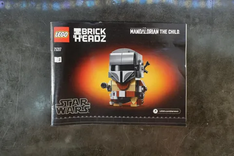 Instruction Manual Only LEGO Disney Star Wars BrickHeadz Mandalorian 75317 #2