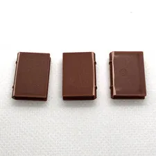 LEGO Parts Reddish Brown Minifigure, Utensil Book 2 x 3 QTY 3