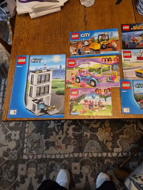 Lot of 11 LEGO BOOKS AND MANUALS ONLY NO Bricks No Figs No Box See Pictures