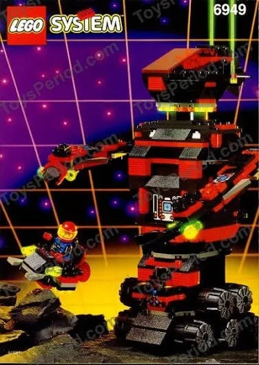 Vintage LEGO System #6949 Space Spyrius Robo-Guardian INCOMPLETE Missing Parts