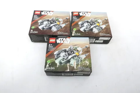 LEGO 75344 Star Wars Boba Fett's Starship Microfighter - LOT OF 3 Water damaged