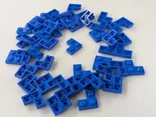 LEGO Lot 50x New Blue Plate 2 x 2 Corner (2420)