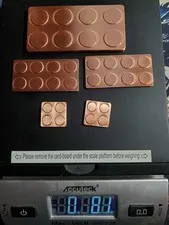8.1oz mixed sizes Copper Stackable  Bars