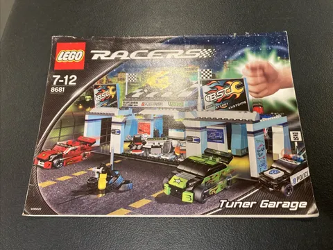 2006 Lego Racers Tuner Garage (8681) Manual Booklet Only No Bricks Or Part