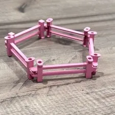 Lego Duplo Lot Of 5 Pink Fence Piece Farm Ranch Split Fence Interlocking Connect