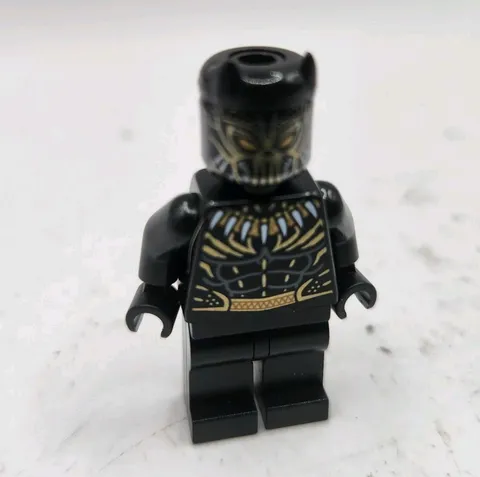 LEGO 76099 Marvel Erik Killmonger RARE Complete 2018 Figure Black & Gold