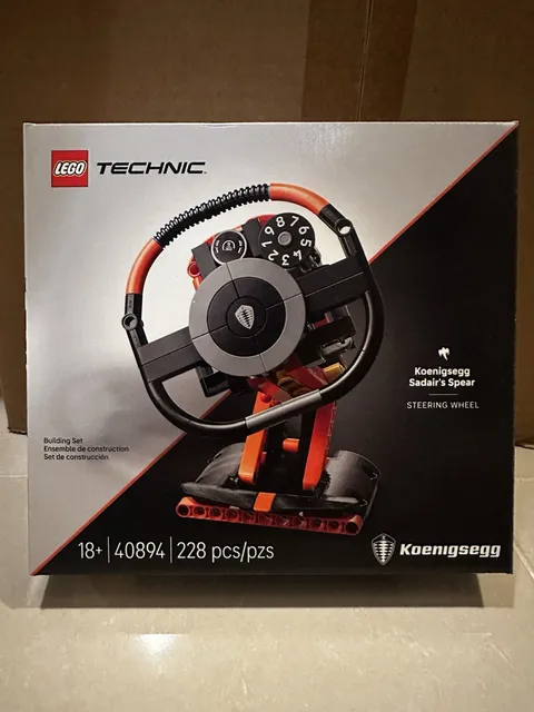 LEGO 40894 Technic Koenigsegg Sadair’s Spear Steering Wheel GWP NEW SEALED SET