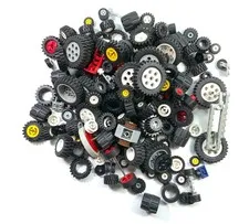 Genuine LEGO Wheels Tires Axles Vehicle Parts Lot - 1lb 7oz Bulk Ships Fast!!!