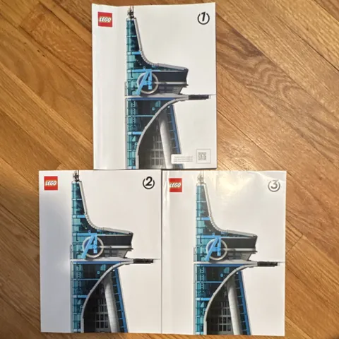 LEGO Marvel Avengers Tower Illustrated Instruction Manual Booklets Lot of 3