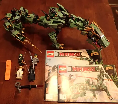 LEGO 70612 Green Ninja Mech Dragon COMPLETE w/instructions+extras Ninjago Movie