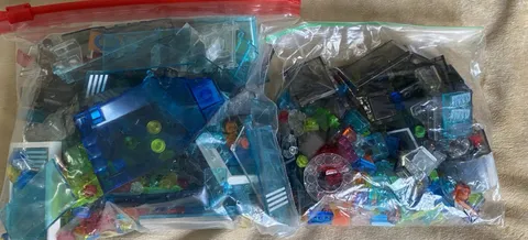 Mixed Translucent Clear Lego Pieces Lot 1 Lb