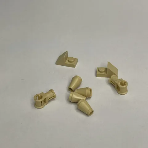 Lego 32039 92946 4589 6188 Beige Replacement Parts Pieces Lot of 8