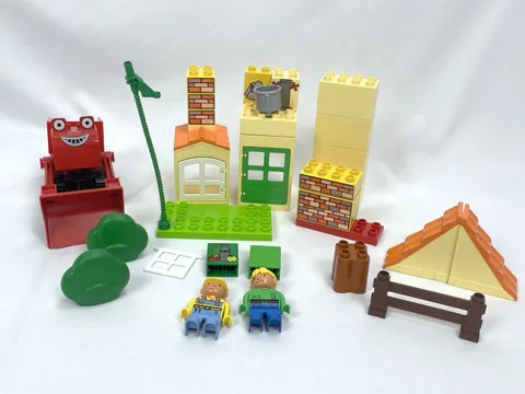 Lego Duplo Bob the Builder Construction Pieces Muck House Trees Mice