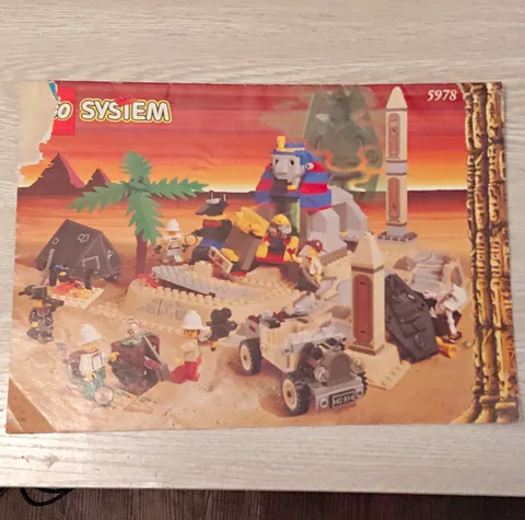 LEGO Adventurers 5978, 5958 Instruction Booklet Plus Baseplate For 5978