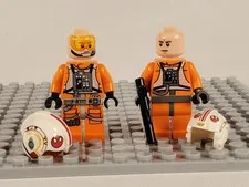 LEGO Star Wars Luke Skywalker Pilot Minifigure Pair sw0295 sw0952 X-Wing
