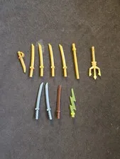 Lego Pearl Gold Grey Minifigures Weapon Swords Shamshir Katana Parts