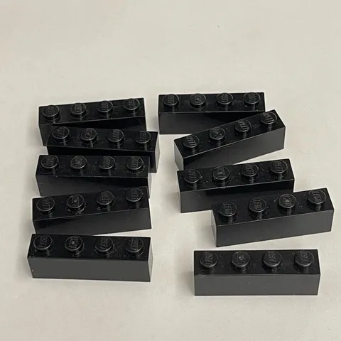 Lego 3010 Black Replacement Parts Pieces Lot of 10