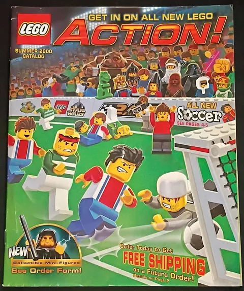LEGO Action! Summer 2000 Catalog Booklet Star Wars 7190 Millennium Falcon
