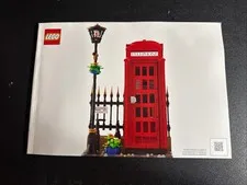 Lego 21347 Red Telephone Booth London Instruction Manual Only