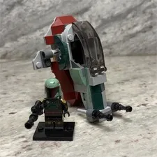 100% Complete LEGO Star Wars Boba Fett's Starship Microfighter 75344 W/Minifig