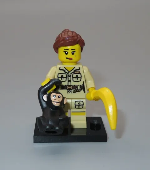 LEGO New  Zookeeper out of package monkey minifigure Collectible Series 5 CMF