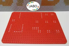 (R3/PB 17) LEGO 10p03 Plate 24x32 Red Set 358 Rocket Base 1973