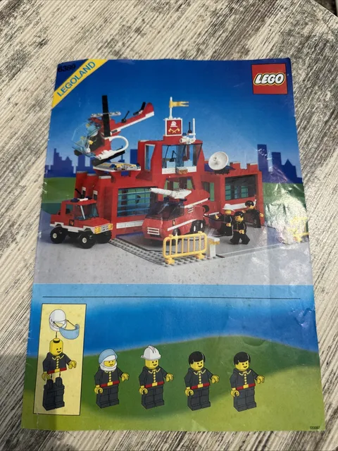 LEGO 6389 Fire Control Center Instruction 1990 Vintage Legoland Manual Only