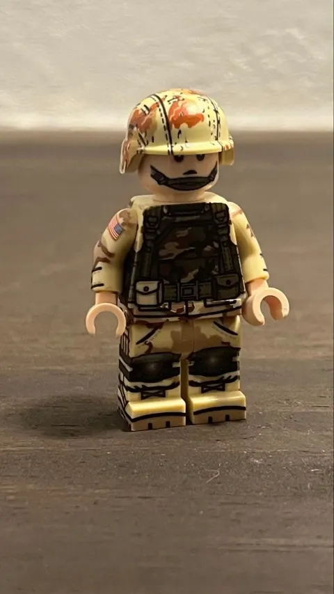 The Minifig Co US Army 75th Ranger Regiment Custom LEGO Minifigure Black Hawk Do