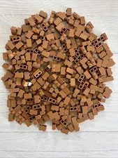 LEGO MEDIUM NOUGAT LOT 351 PCS 1X2 BRICK BLOCK BUILDING PIECES